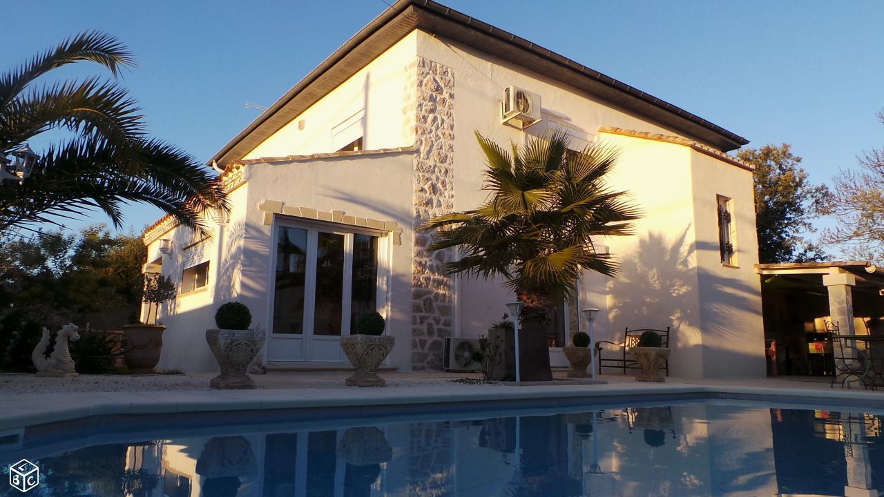 Villa 5 mn beziers 5 chrs, piscine; garage