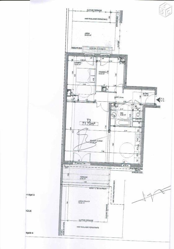 T3 neuf -72m²- 100m point du jour