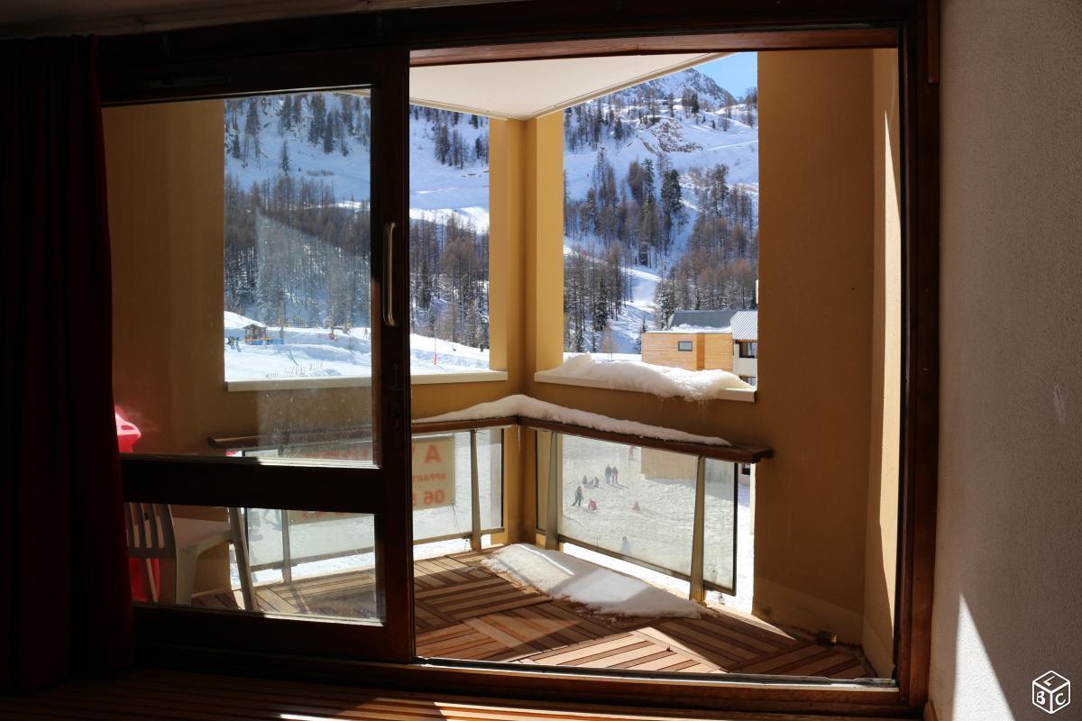 Appartement 2P 45m²+loggia front de neige sud