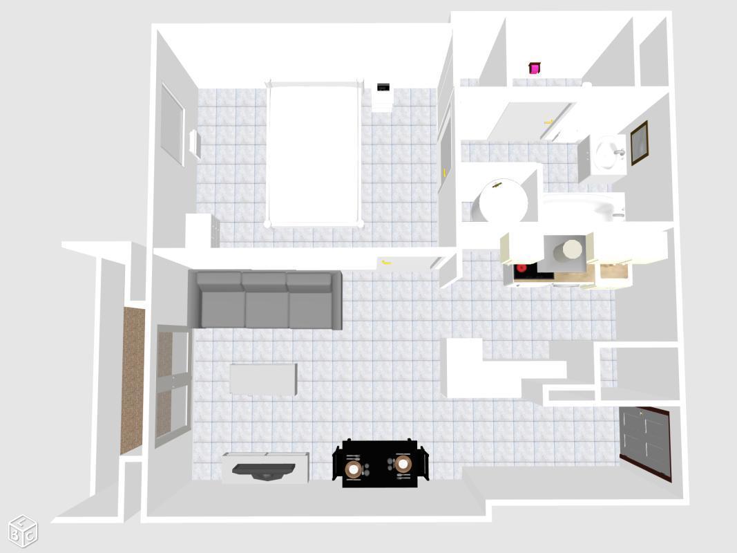 Chapitre/Gironis T2 meublé de 37 m²