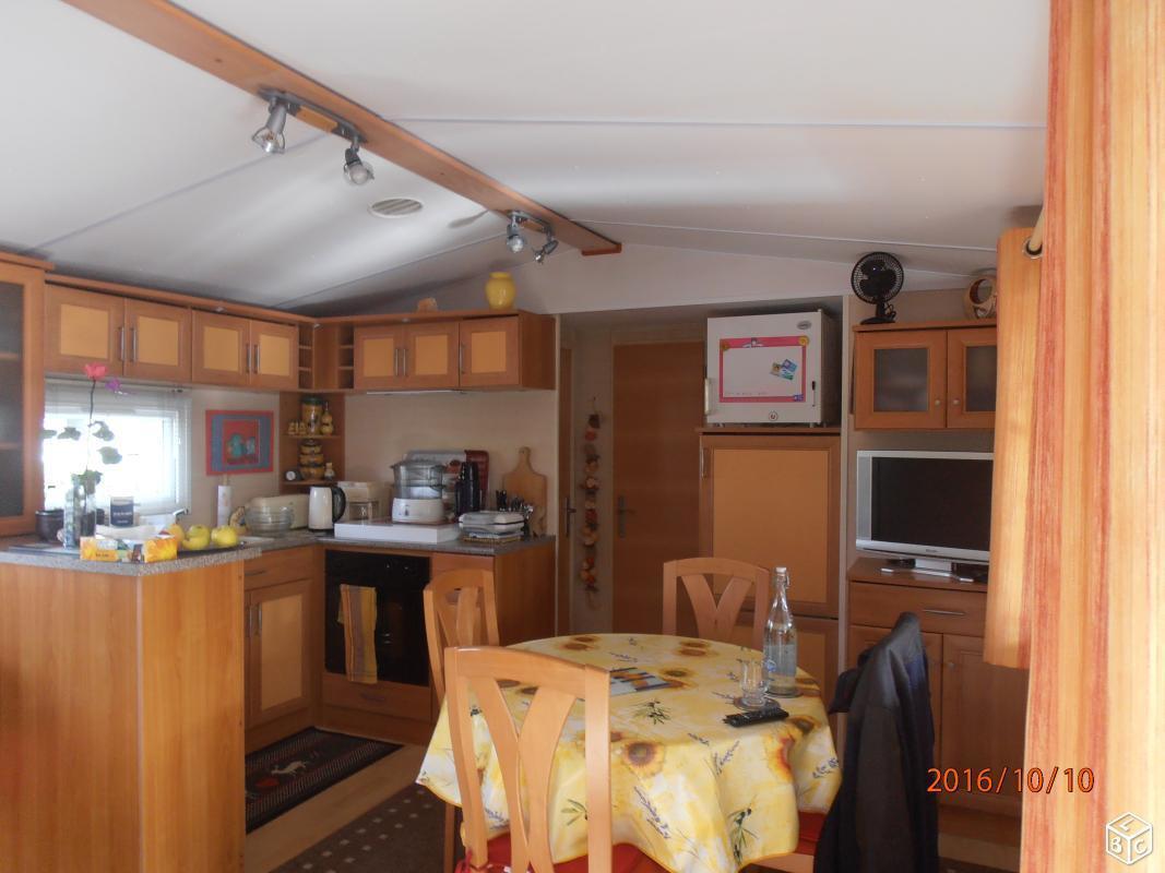 Mobil home avec parcelle de 126 m²