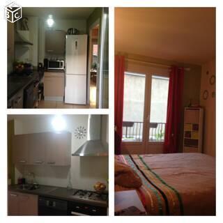 appartement traversant+garage+terrasse+balcon+cave