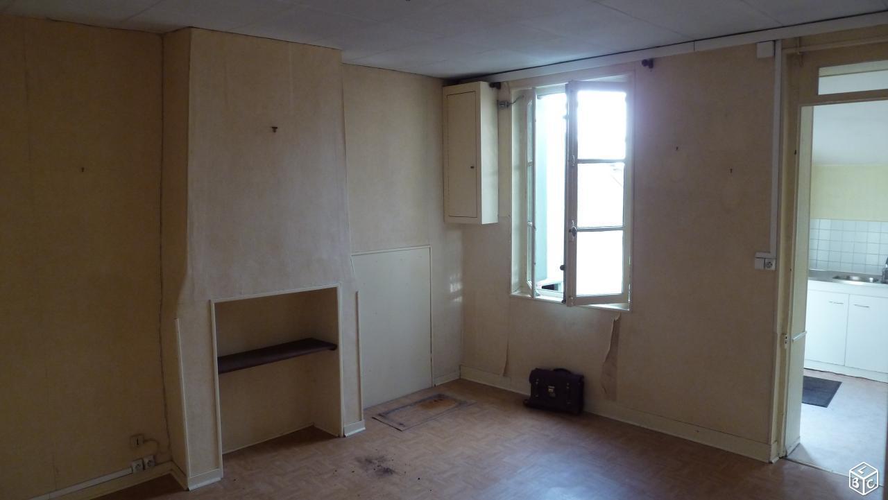 Maison de ville avec jardin, à rénover