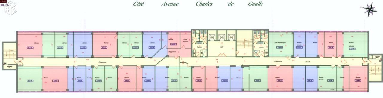 Plateau de bureaux 885m² à 450/m² renta 15%