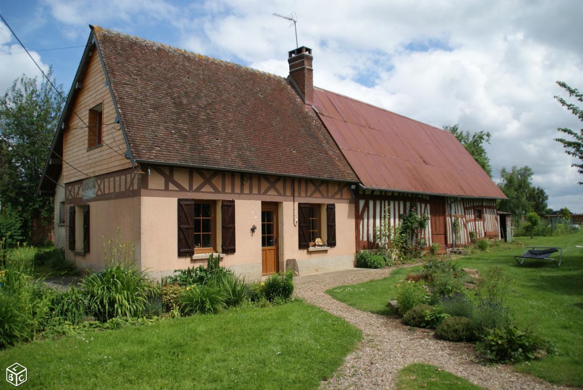 Maison sur grand terrain