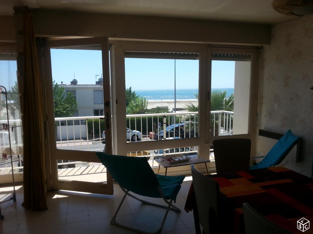 Appartement palavas f3 face a la mer