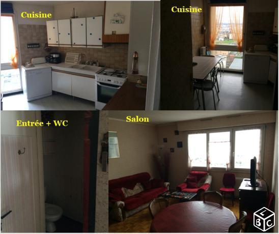 T4 - Cuisine+Salon+3 chambres - 76m2