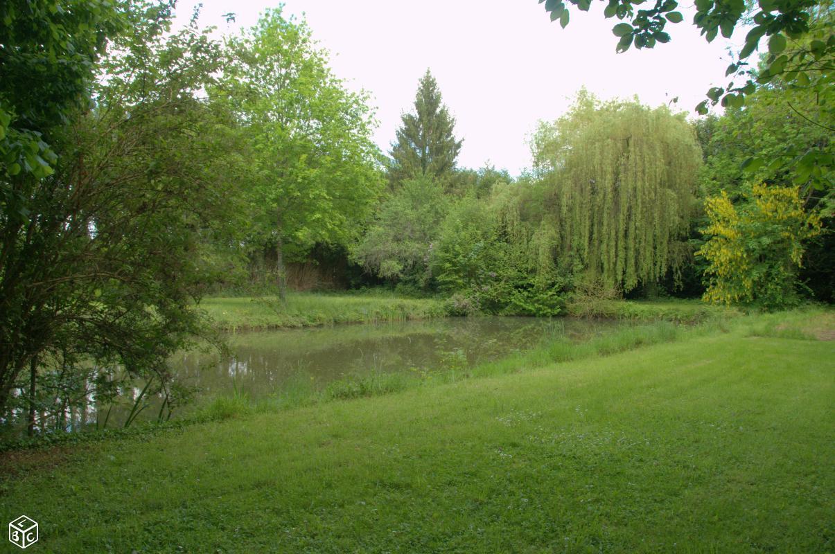 Terrain de loisir avec plan d'eau