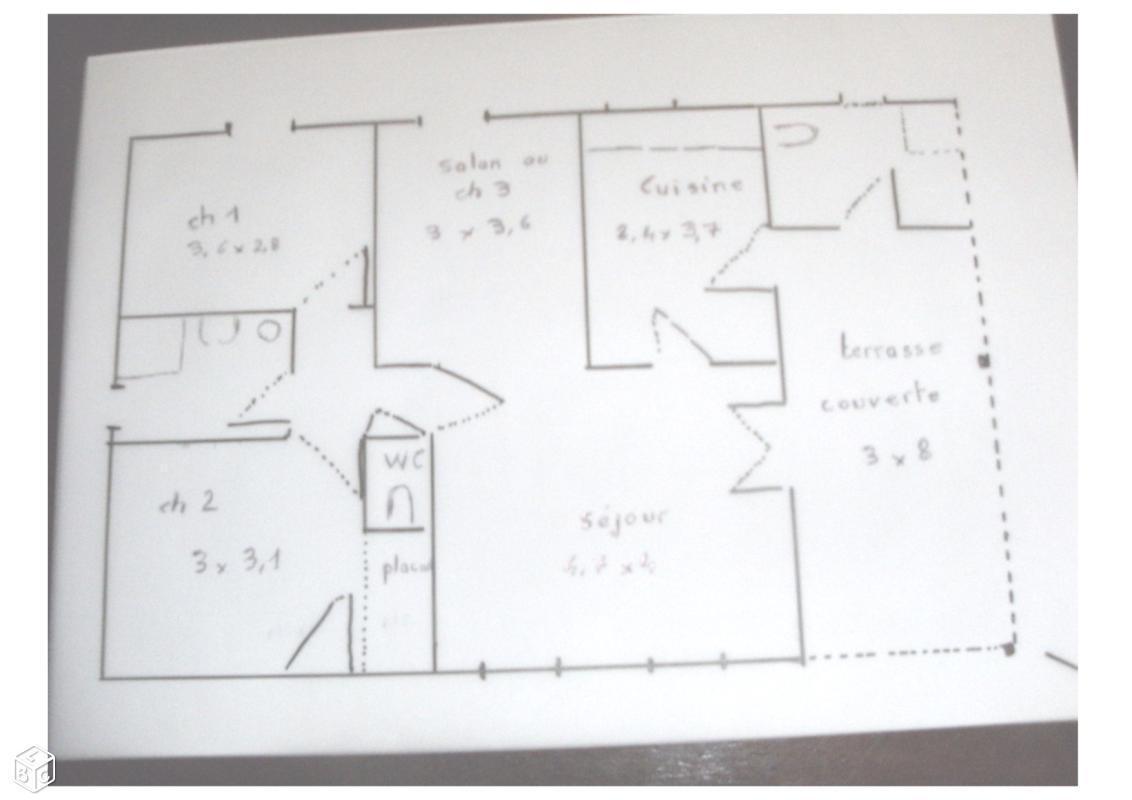 Maison 2-3 ch. adaptée handicap, très lumineuse