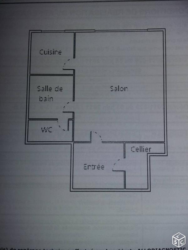 Appartement F1 bis avec garage