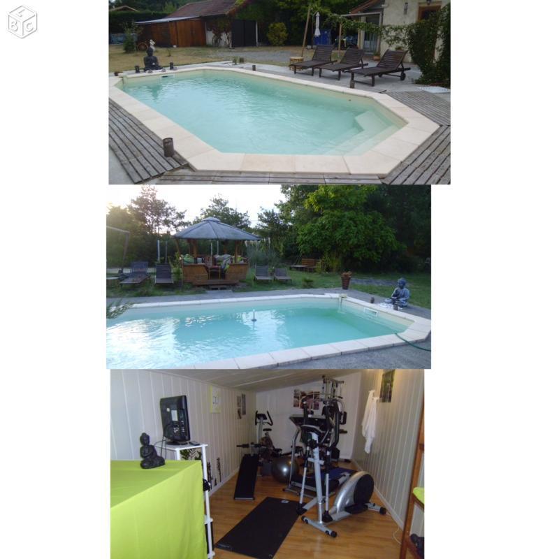 Maison 100m2 sur 1565m2+piscine+dépendance 90m2