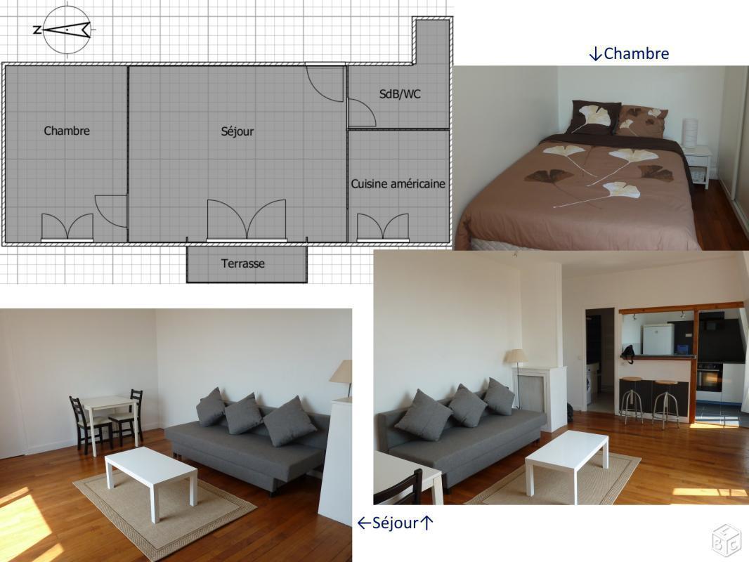 Location meublée appartement T2 35m²
