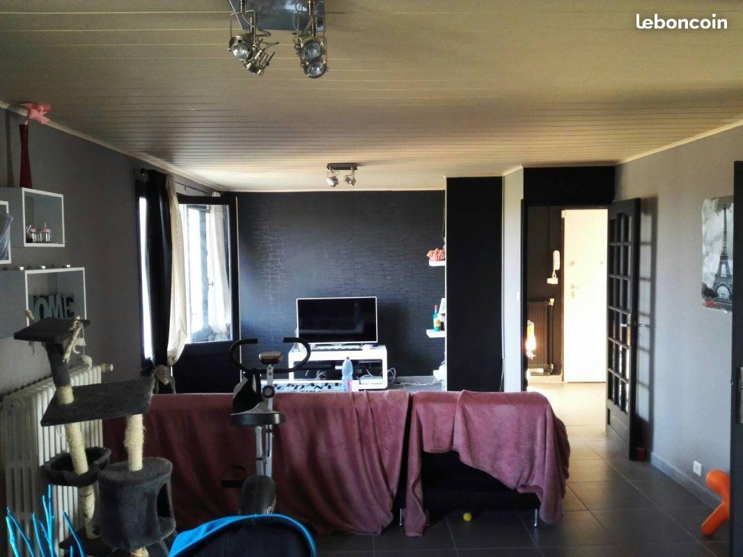 appartement t3 74 m² traversent+garage 40m²