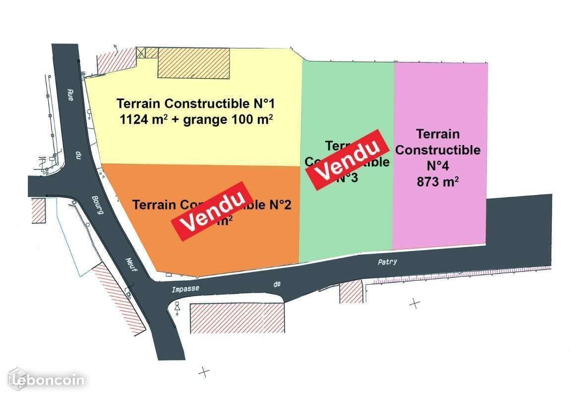 Terrain viabilisé constructible 