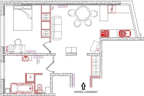 Location appartement F2  (45160)