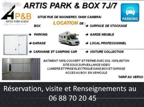 Parking, box, garage, garde meuble, hivernage