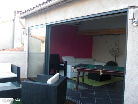 Maison de village 95 m²23 m² terrasse de toit