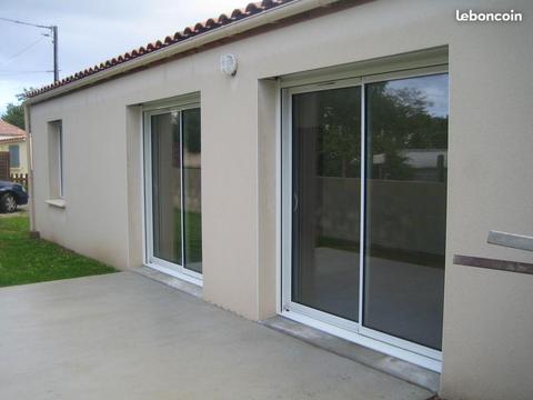 Maison de plein pied T4, garage, terrasse, jardin