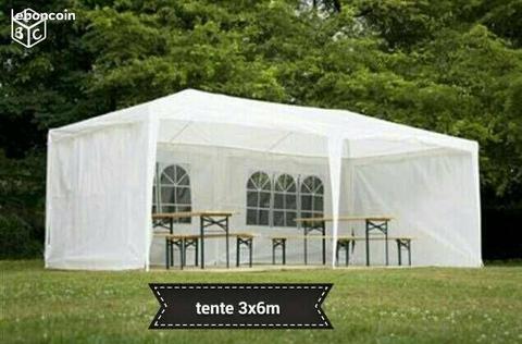 barnum 3x6 m tonnelle tente de réception