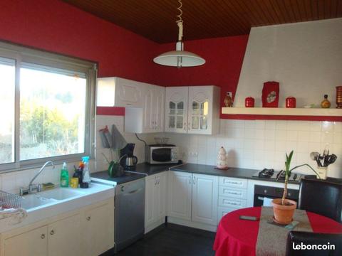 Maison lumineuse 4 ch + 1 bureau a hennebont