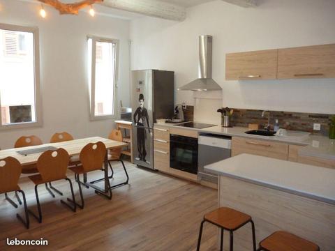 Chambres dans duplex de 95 m2 rue Gueymard