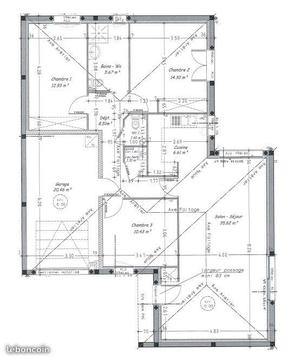 Maison 96m2 à l'Immaculée