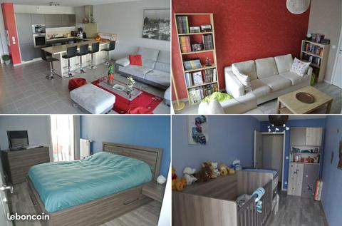 Appartement T4 + garage + 2 places de parking