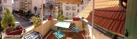 Bel appartement dans villa niçoise avec terrasse