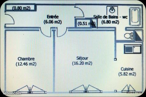 Appartement F2 50m2 avec garage proche écoles