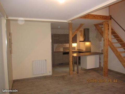 Loue F1bis neuf, RDC, duplex, terrasse et park