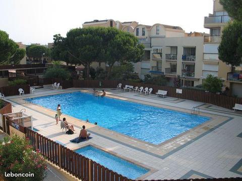 Studio meublé Gruissan - Piscine et plage