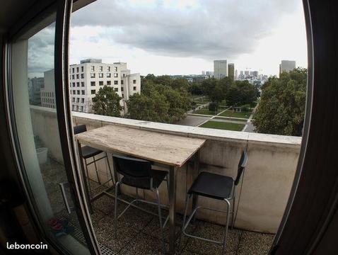 STUDIO, 7ème sur jardins de Bercy