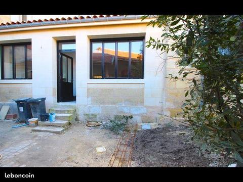 Bordeaux : appartement t3 avec jardin/terrasse