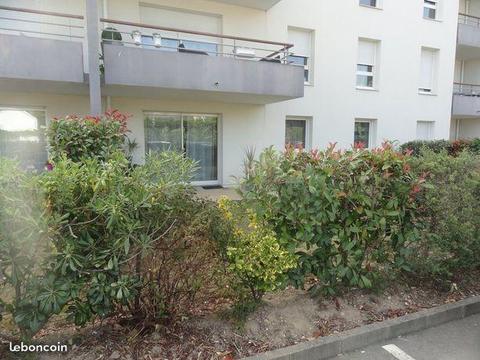 Appartement T3 57 m2, rez-de-jardin quartier ouest