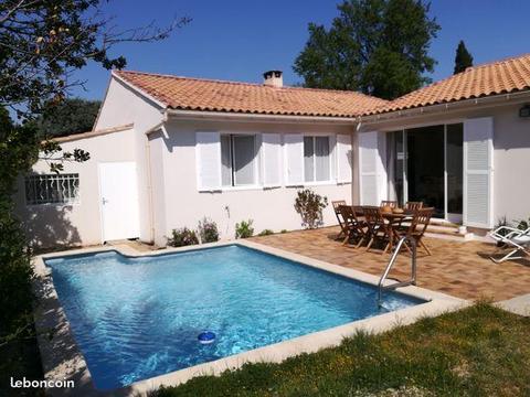 Jolie maison plain-pied de 114m2 avec piscine-3Ch