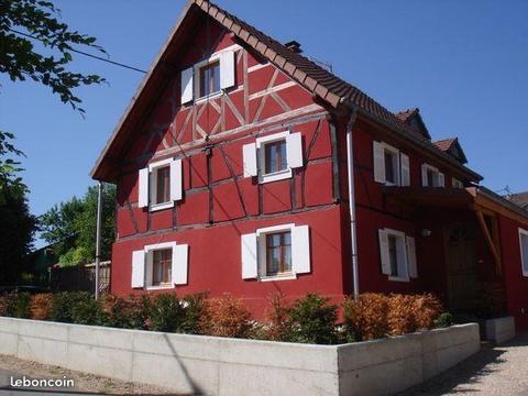 Maison alsacienne 120 m2, 3 chambres et jardin