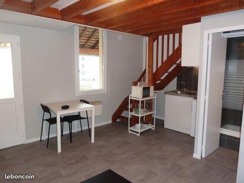 T1 bis meublé avec la chambre en duplex