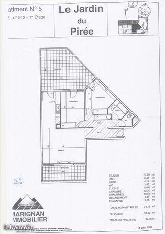 T3 Port Marianne Montpellier 78 m2