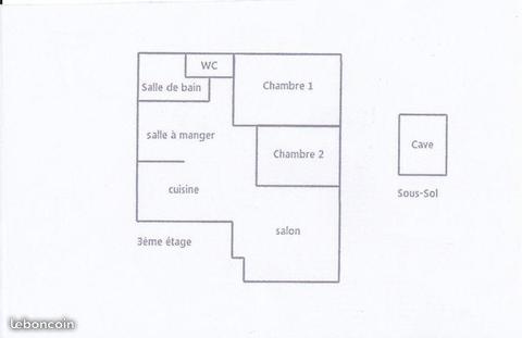 Colocation meublé avec 2 chambres à Metz DLP