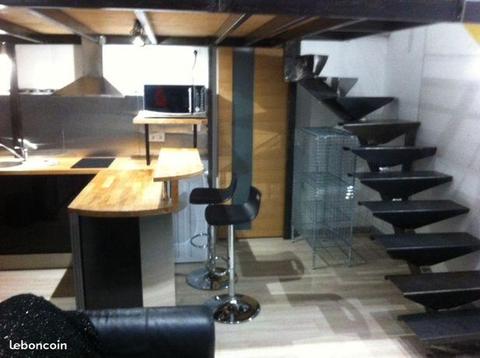 Loft neuf meublé, studio T1 + mezzanine de 32m²