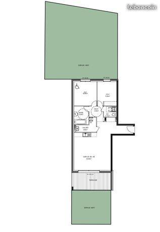 Appartement 71 m2/ T3 / garage/ terrain 130 m2