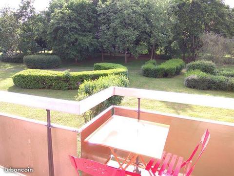 Appartement T1 Bis meublé DIJON terrasse vue Parc