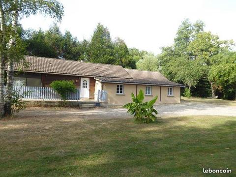 Maison de campagne 100 m² avec plan d'eau